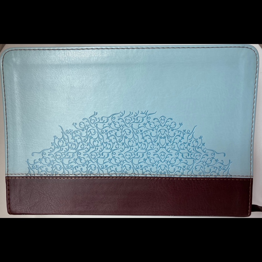 ESV STUDY BIBLE - Personal Size Chocolate/Blue Ivy